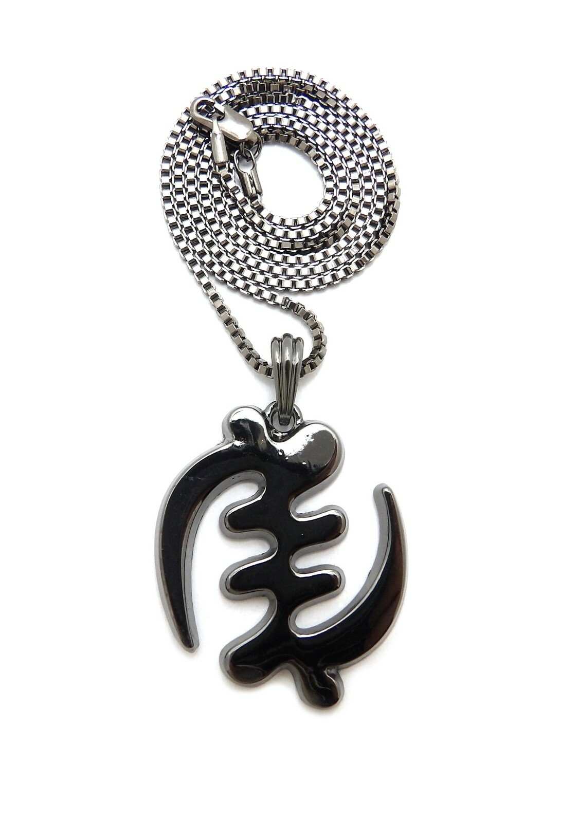 Gye Nyame “Except for God” African Symbol Pendant 24″ Various Chain Necklace