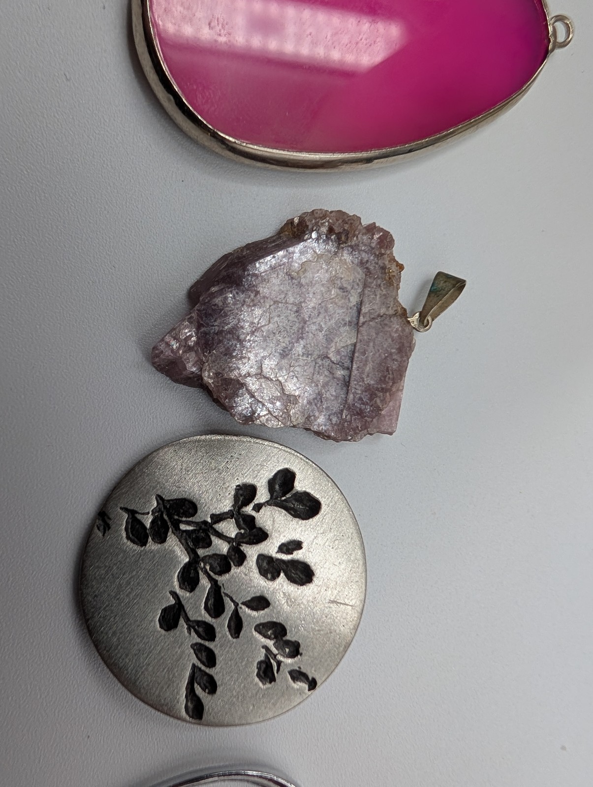 Lot of 6 Fashion Jewelry Pendants – Mixed Styles, Stones & Themes