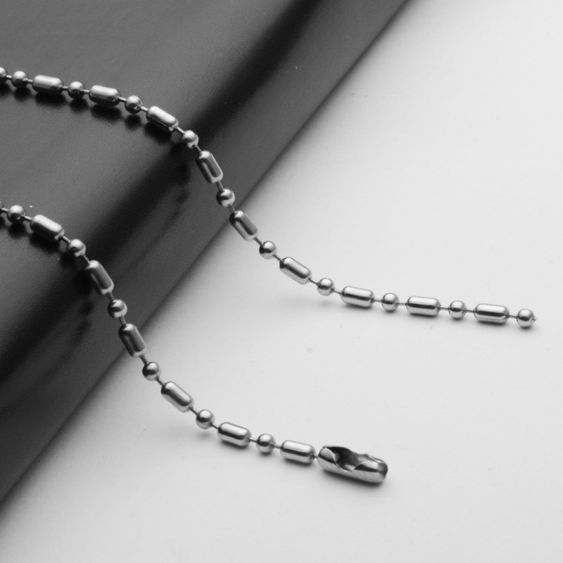 5pcs/lot 1.6/2/2.4/3mm Stainless Steel Bamboo Chain Necklace Jewelry Wholesale