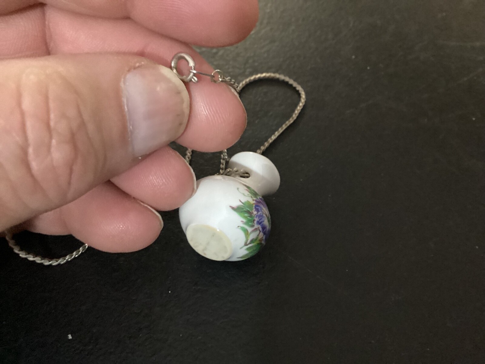 Small Ceramic Vase Fashion Jewelry Necklace