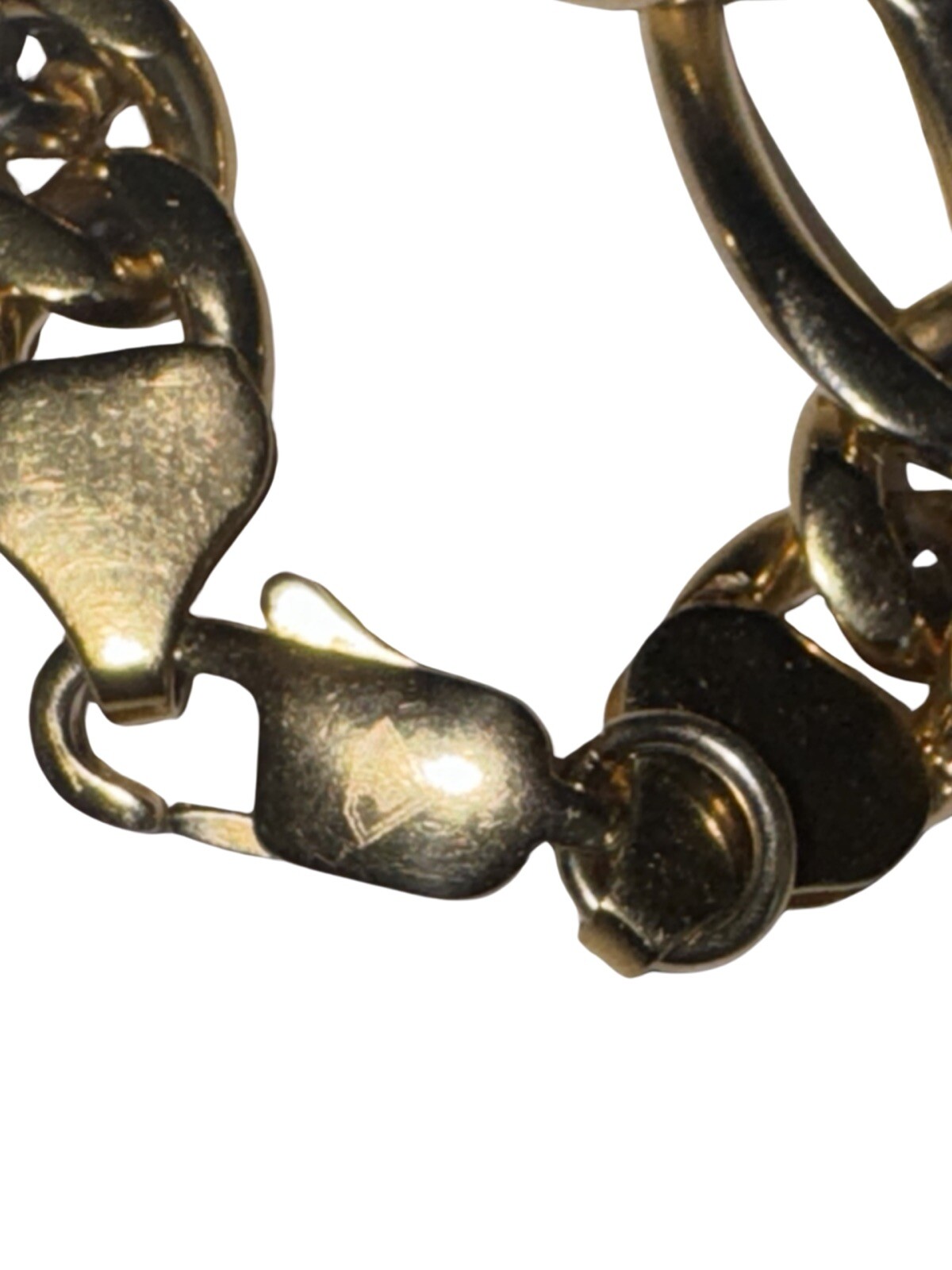 Lot Of Two (2) Stainless Steel Gold Tone Chains 29” & 22” Stamped And Weighed