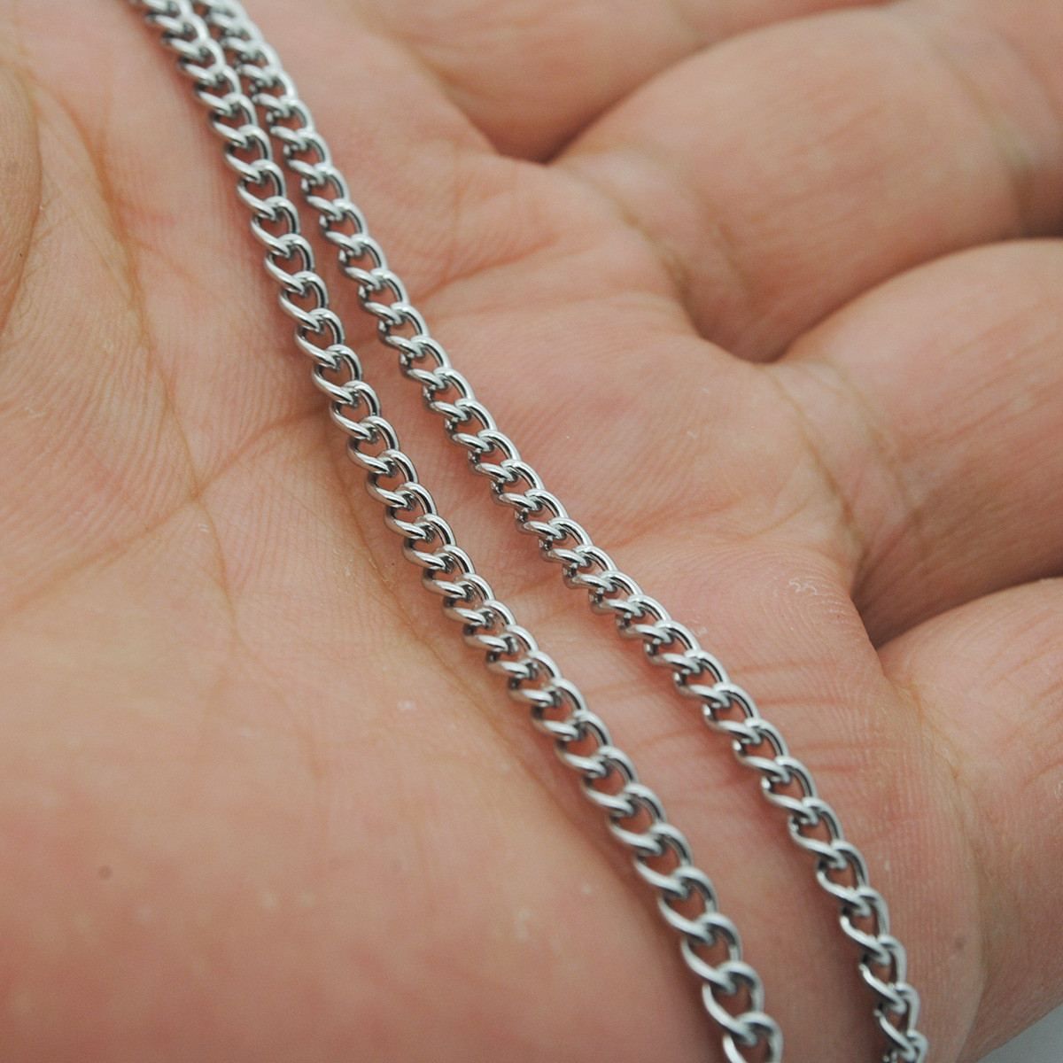 1.5/2/3/3.5/4.8/6/7/9mm Stainless Steel Curb Cuban Link Chain Woman Man 16-36”
