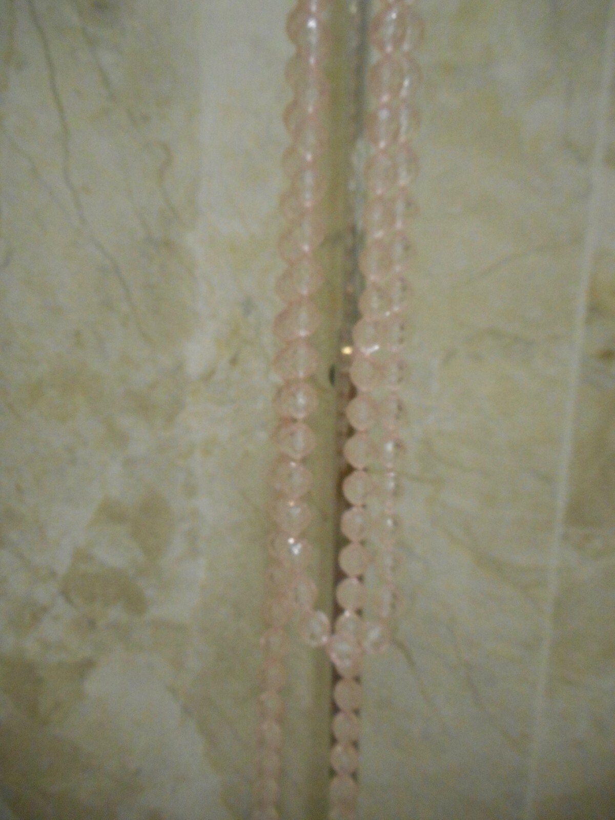 Liberty Of London Pink Glass Beaded Necklace 160cm x 0.75cm New