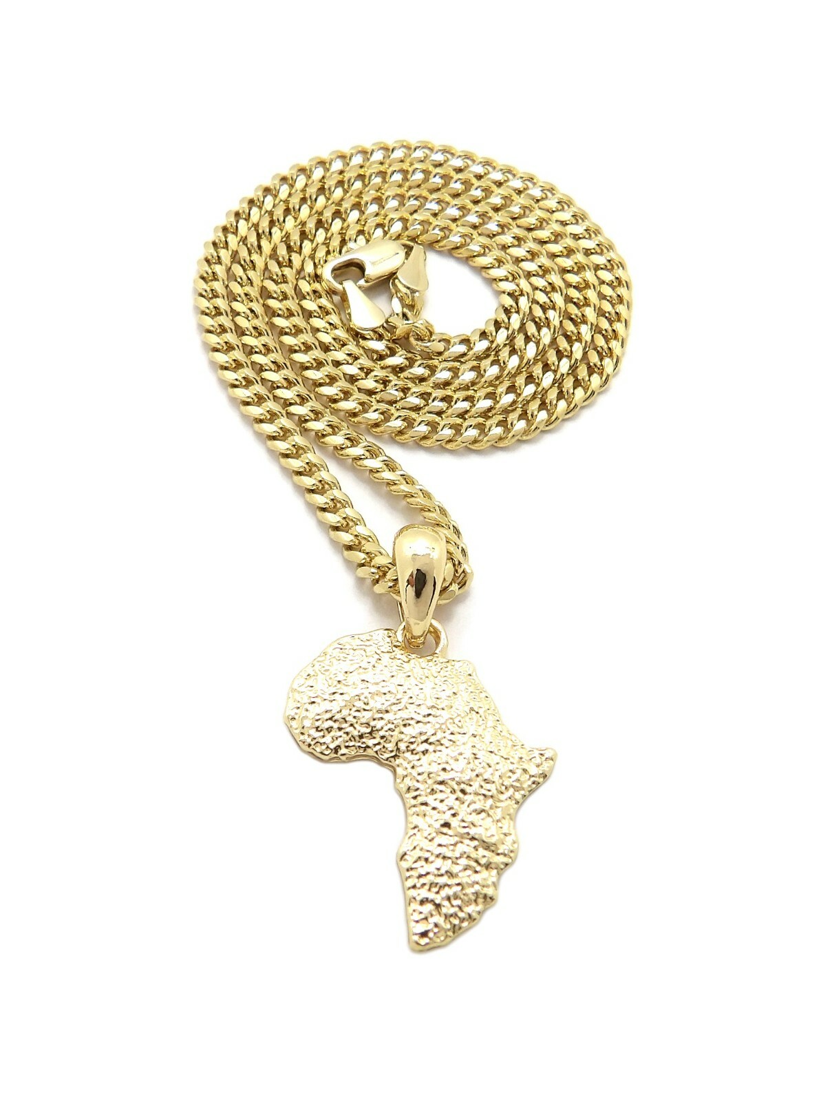 Mini Size Africa Continent Pendant 18″,20″,24″ Various Chain Necklace XMP162