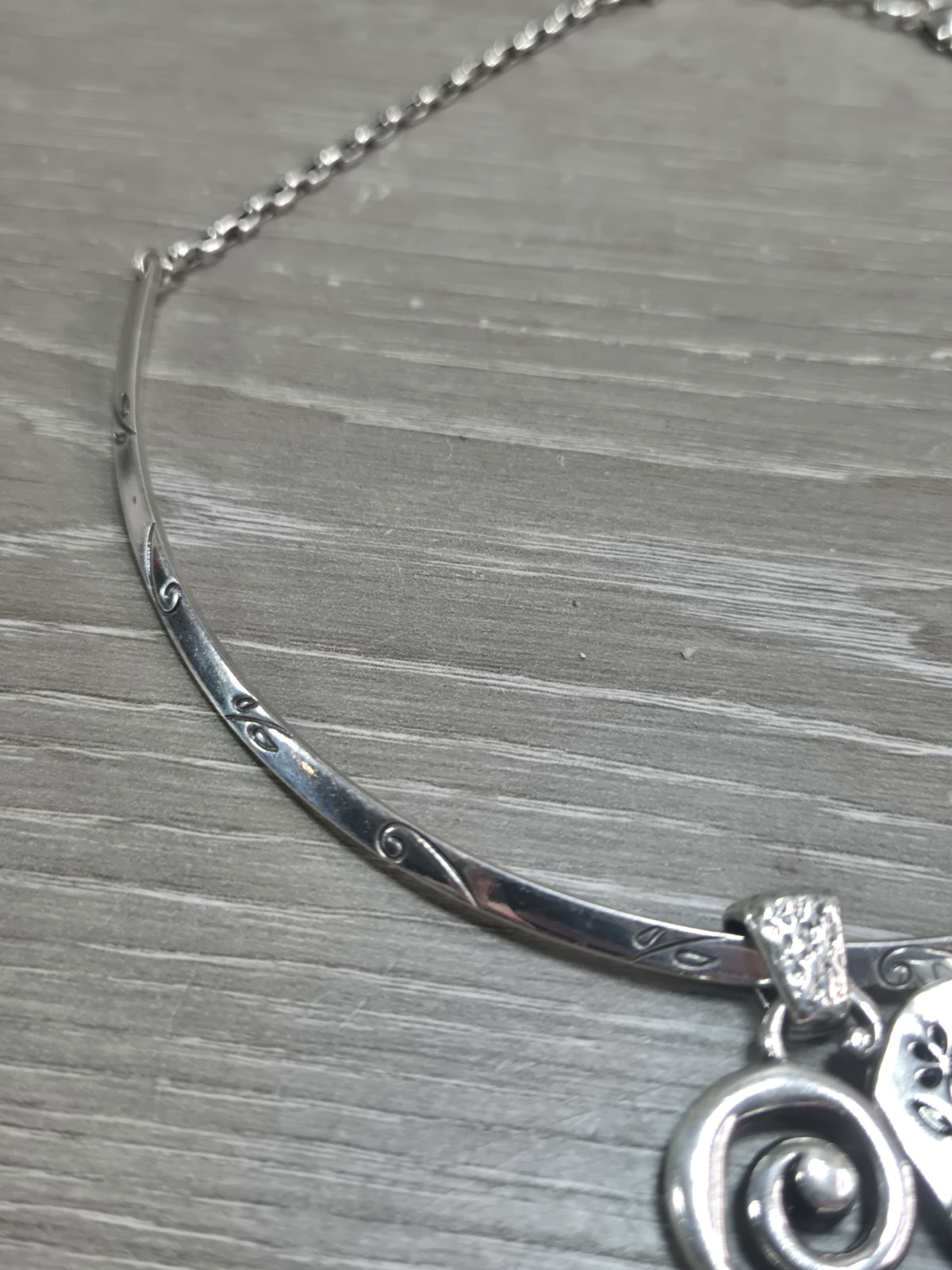 Brighton Pablos Passion Two tone Copper Silver Reversible Heart Chocker Necklace