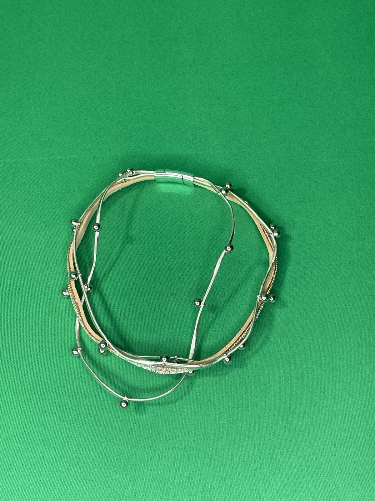 FASHION NECKLACE Multi Stranded Necklace 14 inch with Magnetic Clasp