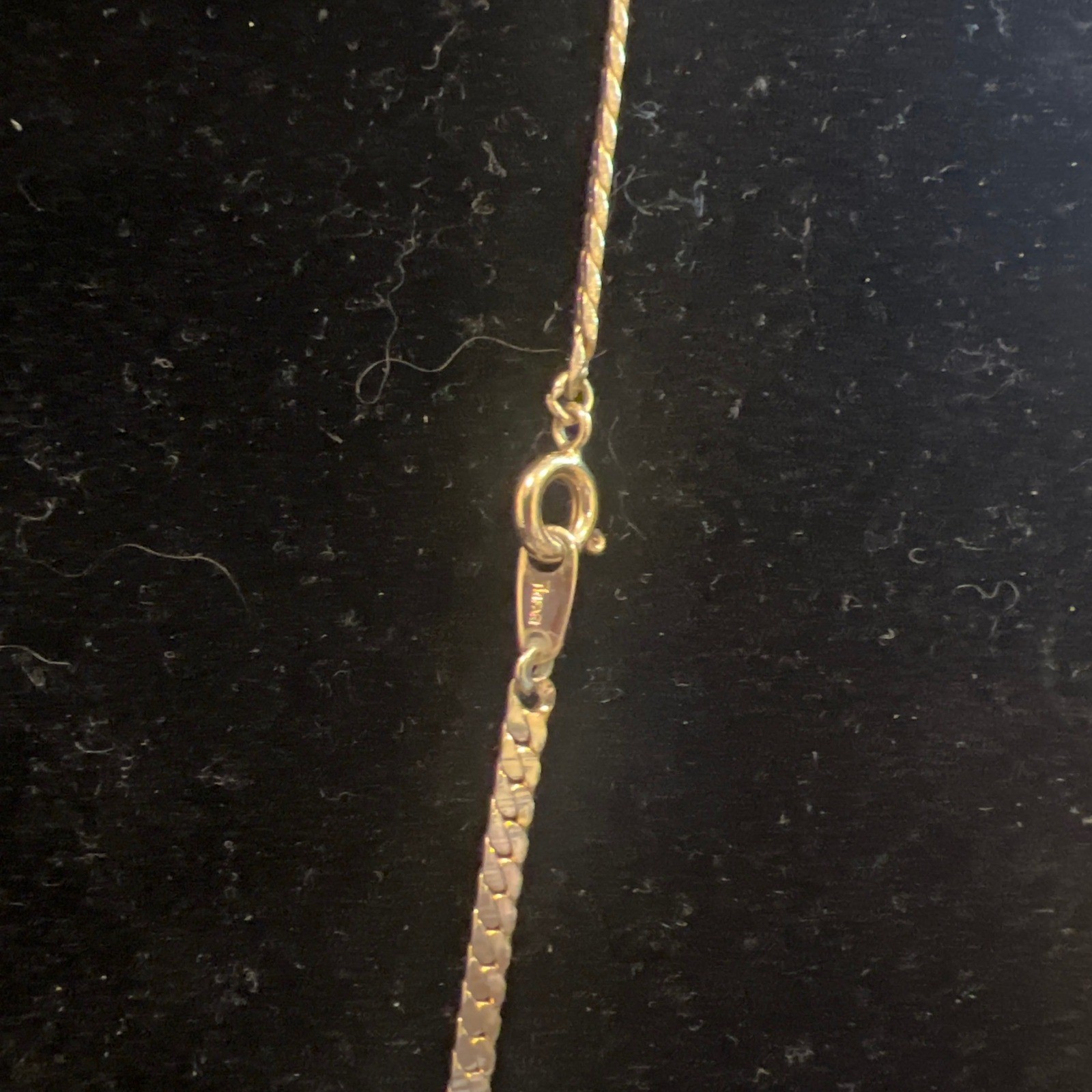 Vtg Trifari Gold Tone Flat Curb Link Chain Necklace 24 Inch Minimalist Classic