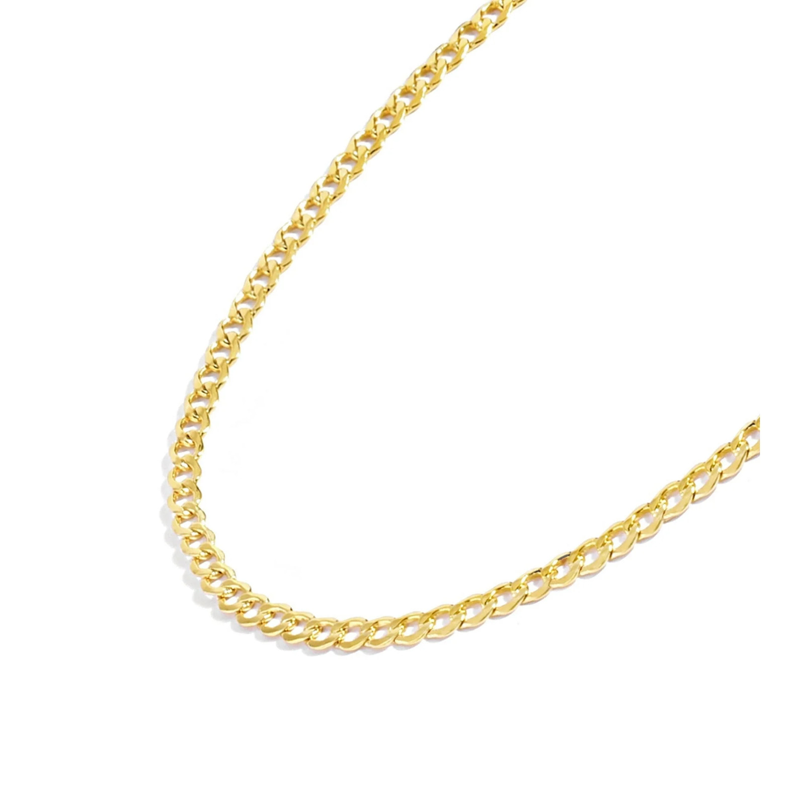 Gold Chain Necklace Collection – 14K Solid Yellow Gold Filled Miami Cuban Curb L