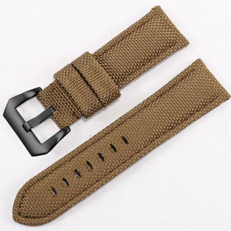 Watch Band 22-26mm Quick Release Waterproof Nylon Leather Strap Aoeiwv Resistant