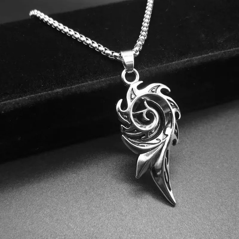 Men’s Phoenix Flame Cyclone Pendant Necklace
