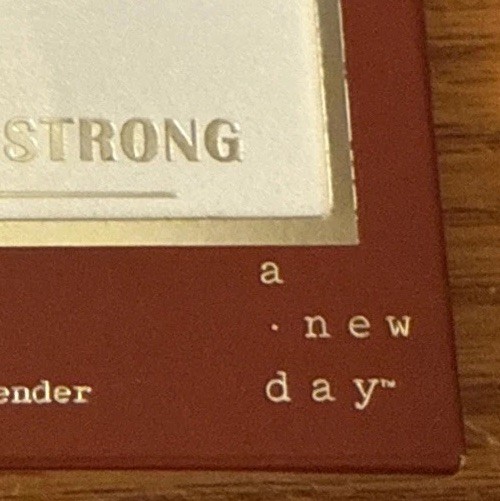 A New Day Charm Necklace “start strong” 14k Gold Plated 16/18” + 3” Extender