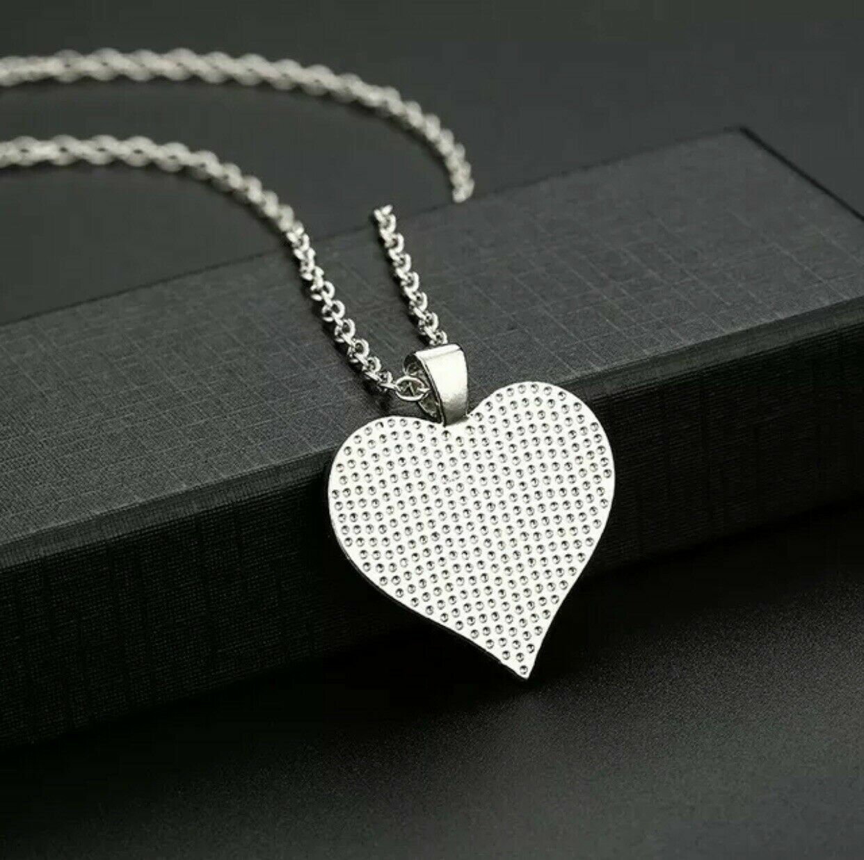 To My Wife I Love You Husband Heart Rose Necklace Birthday Anniversary Gifts NEW