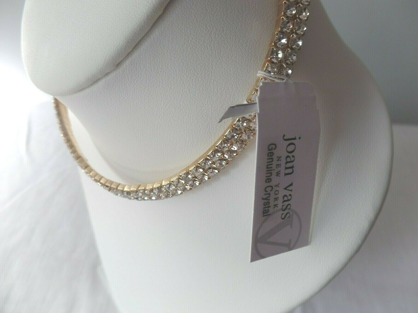 CHOKER NECKLACE, JOAN VASE, CRYSTAL, NEW