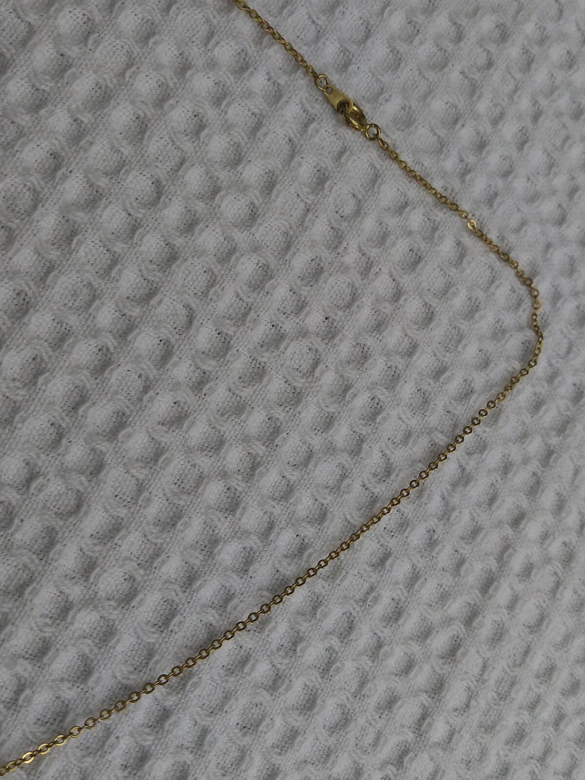 Costume Necklace With White/Colorless Stone