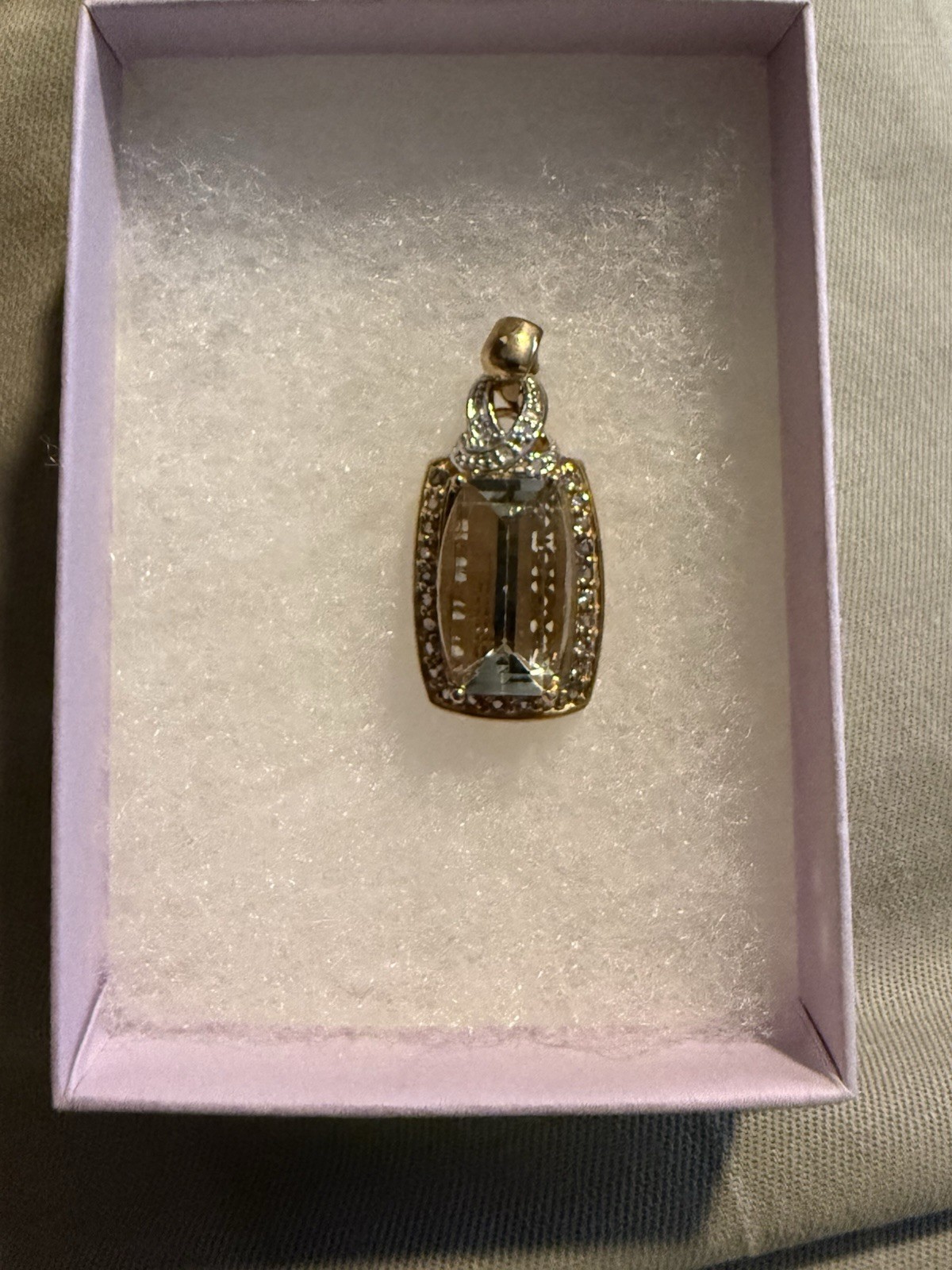 10K Yellow Gold Pendant – 10Ct Gemstone w/Diamond Accents – Women’s Fine Jewelry