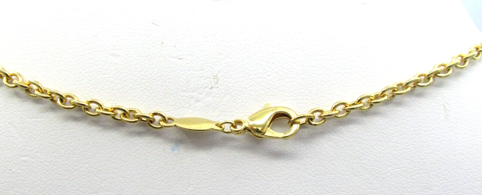 NF 30″ GOLD TONE CHAIN w/ 2.5″ GREY AGATE HARMONY PENDANT NWOT JB17
