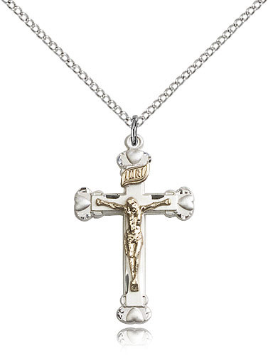 Gold Filled Crucifix Pendant For Women On 18 Chain – 30 Day Money Back Guara…