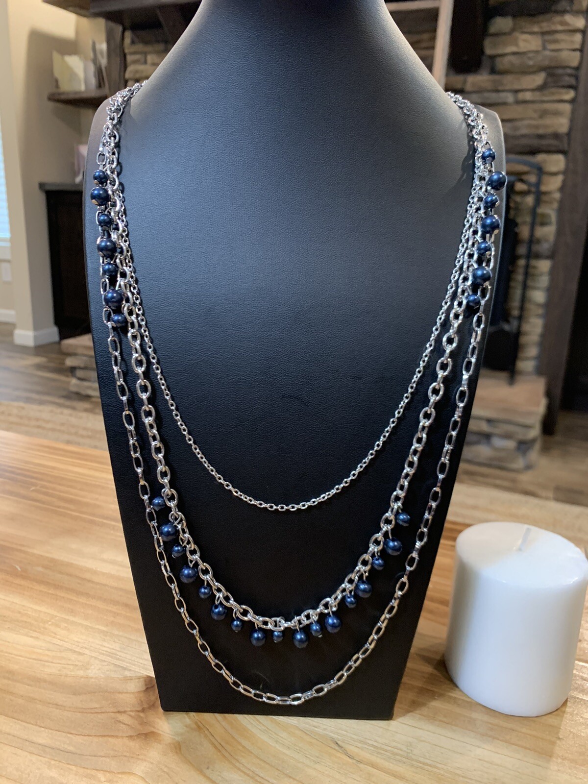 Paparazzi Jewelry ~🔥Pearl Pageant None🔥~ Blue Necklace💥BNWTs