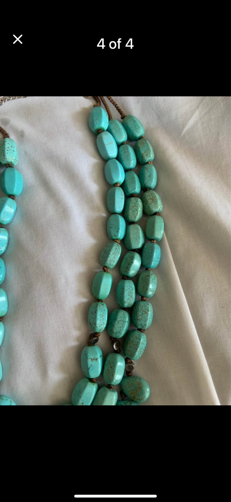 Silpada 3-Strand Turquoise Necklace