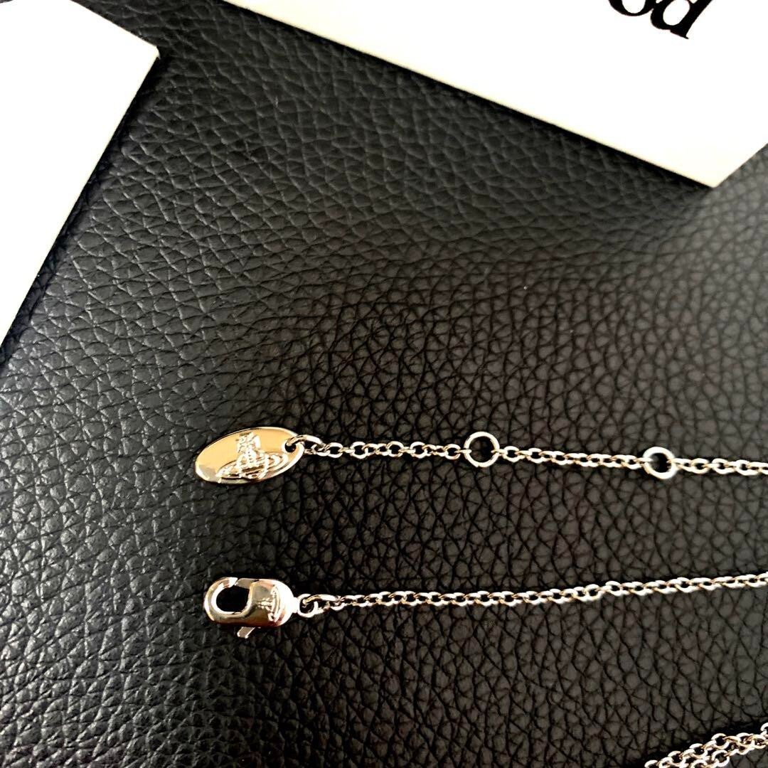 Vivienne Westwood MAN JUDY Necklace Pendant 42-46cm Silver with drawstring