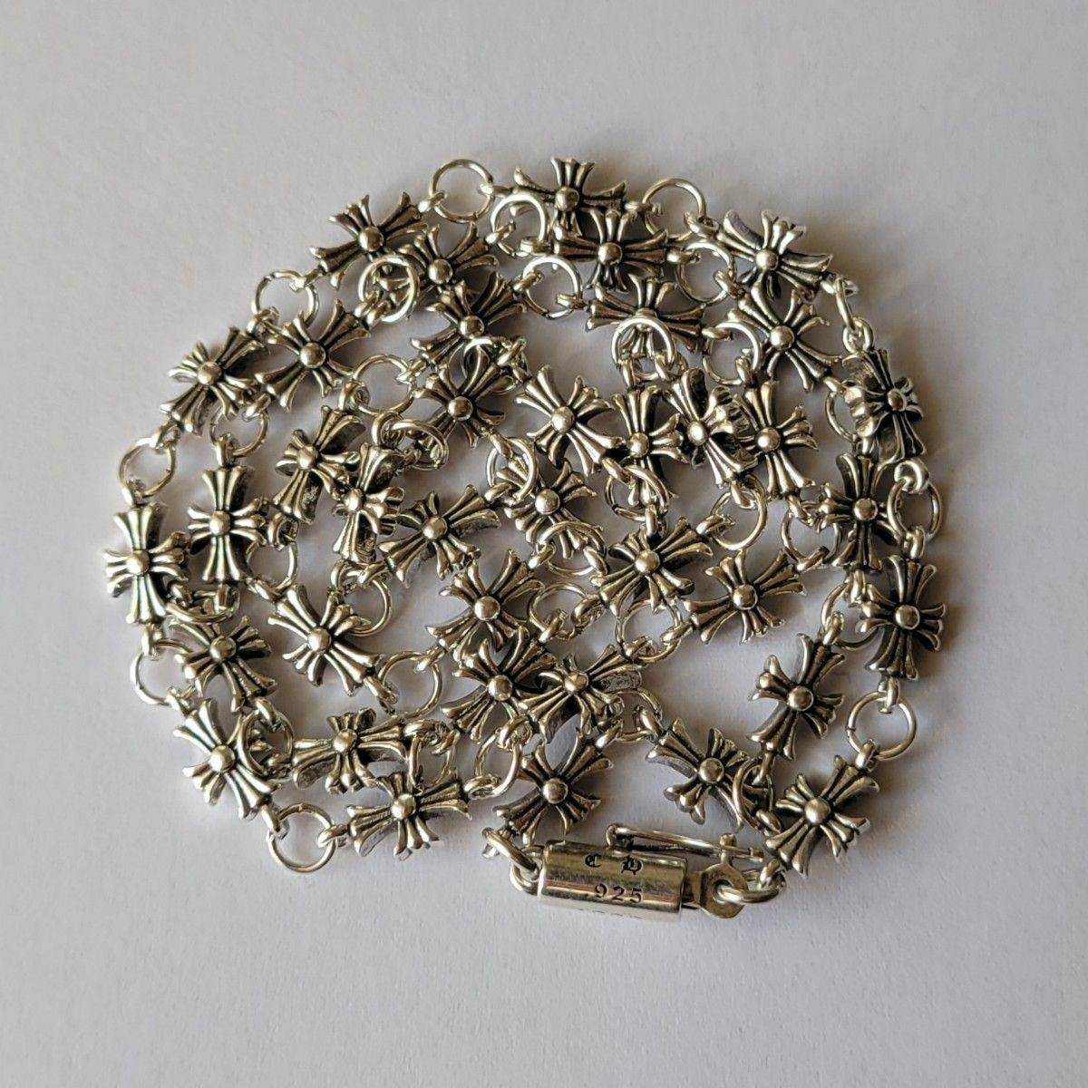Silver 925 cross chain necklace 60cm Mint