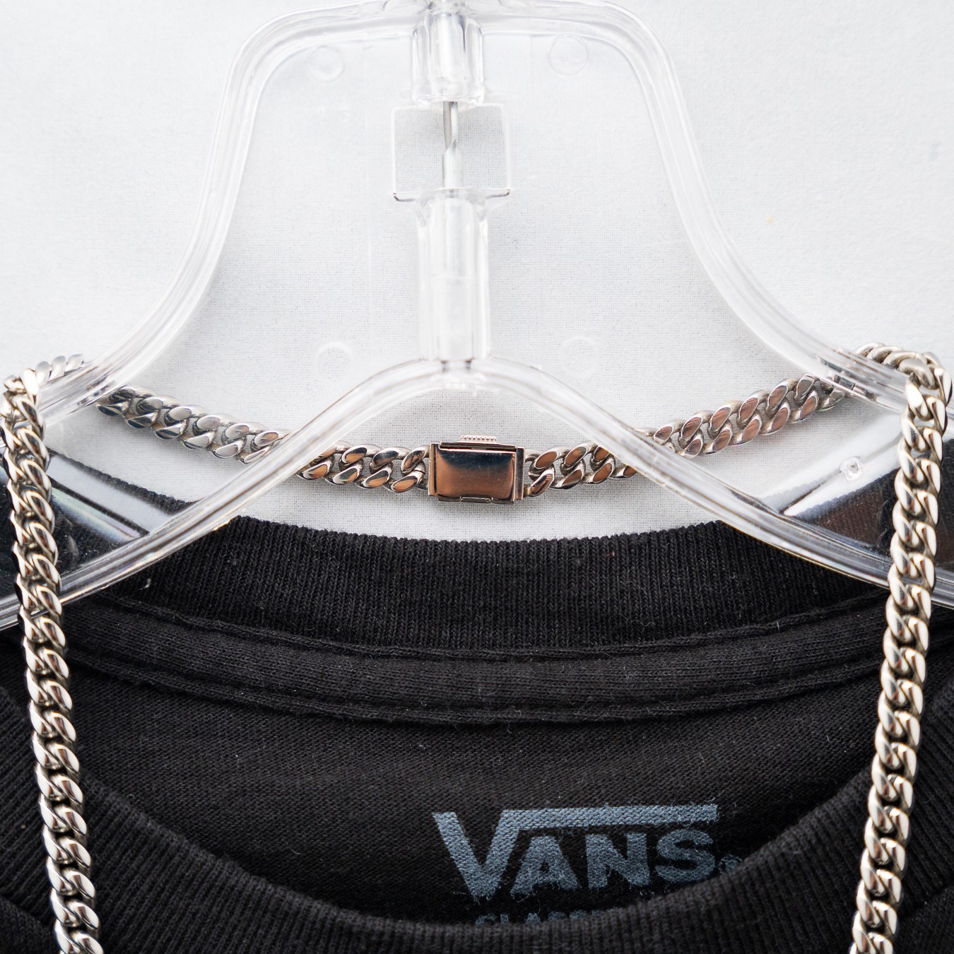GLD Signature Cuban Chain White Gold 6mm 22” 14K White Gold Plated w Box