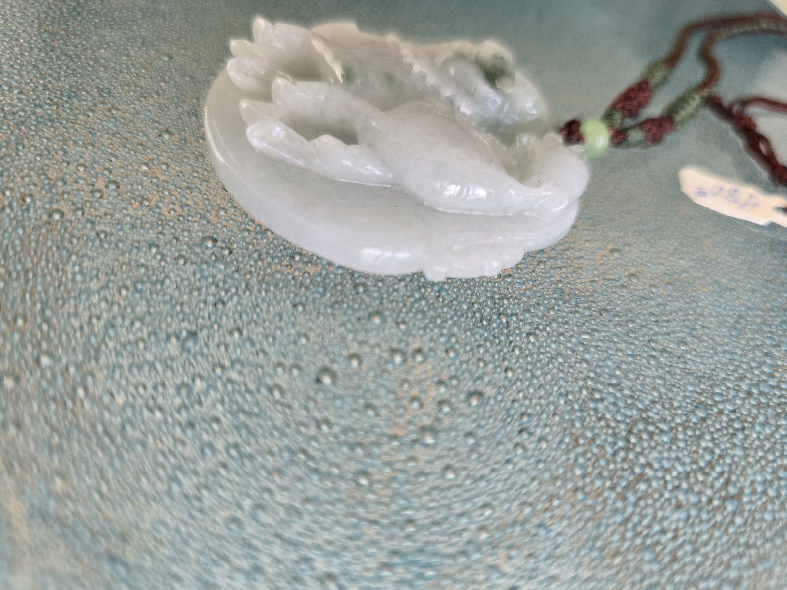 Natural A grade Carve jade Jadeite Pendant Chinese Kylin, Qilin or Kirin (麒麟)