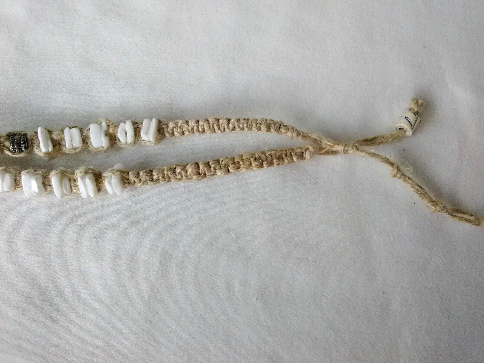 Seashell Braided Hemp Boho Necklace Ethnic Tribal 17″ Gift USA Seller New