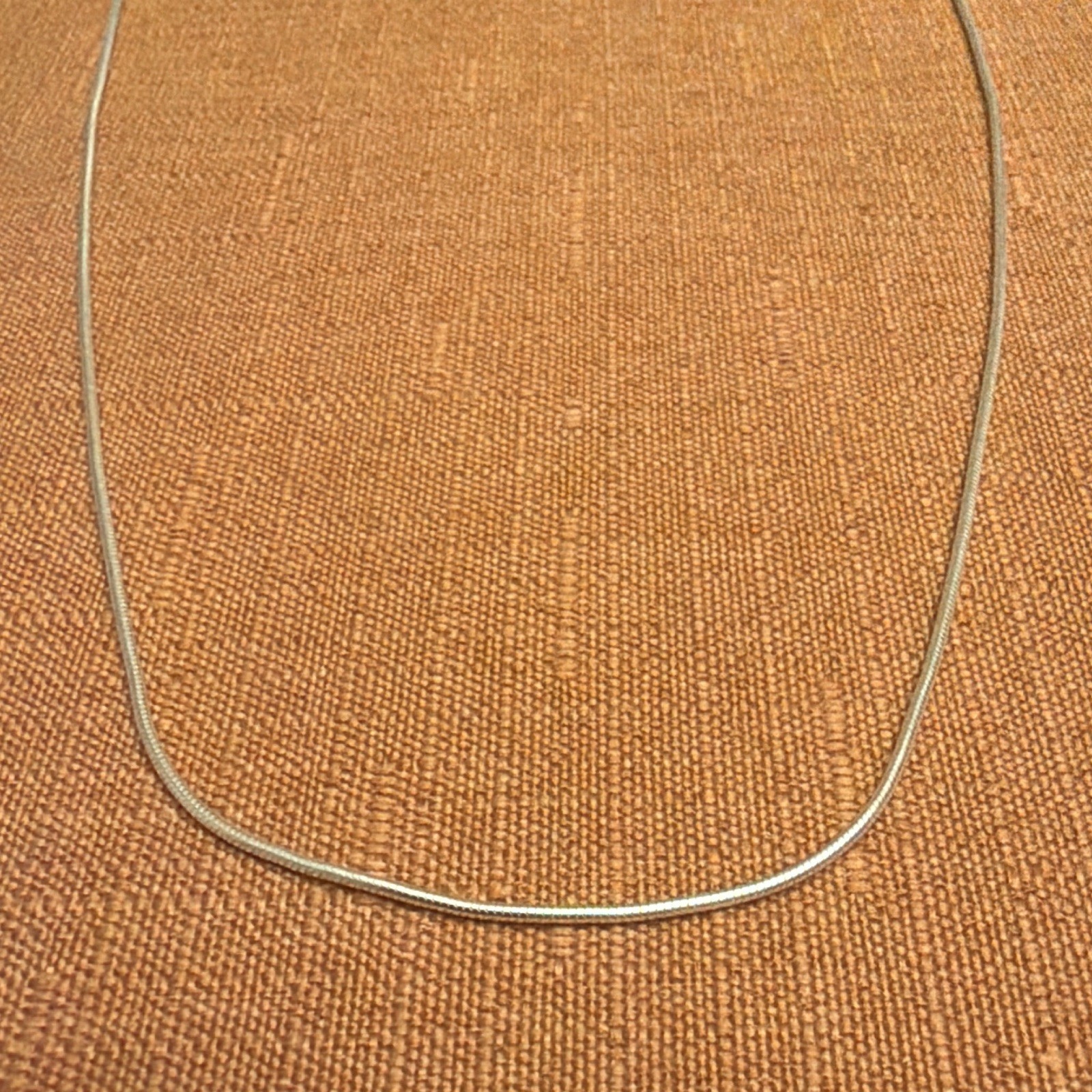 925 Italy Sterling Silver Snake Chain Necklace, Spring Ring Clasp, No Stone