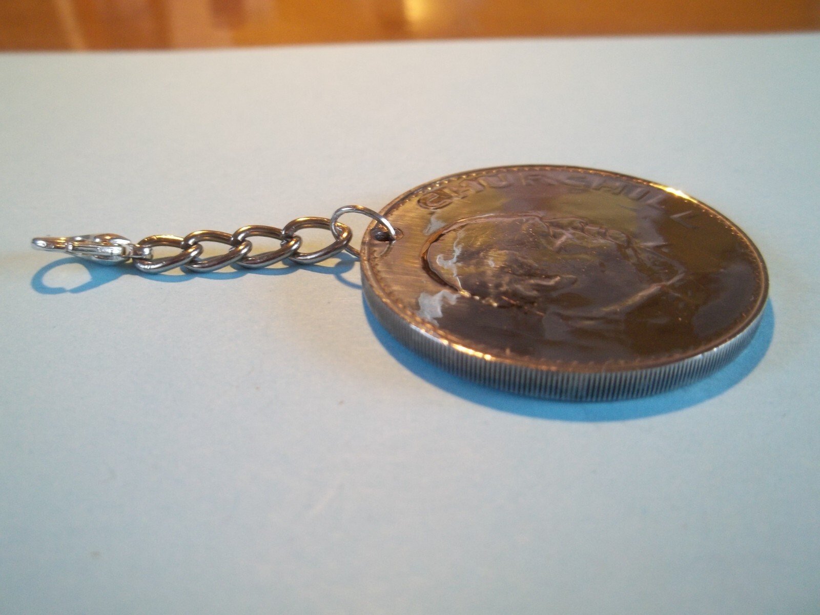 CROWN COIN – SIR WINSTON CHURCHILL – HIGHLY POLISHED PENDANT / CHARM – 1965