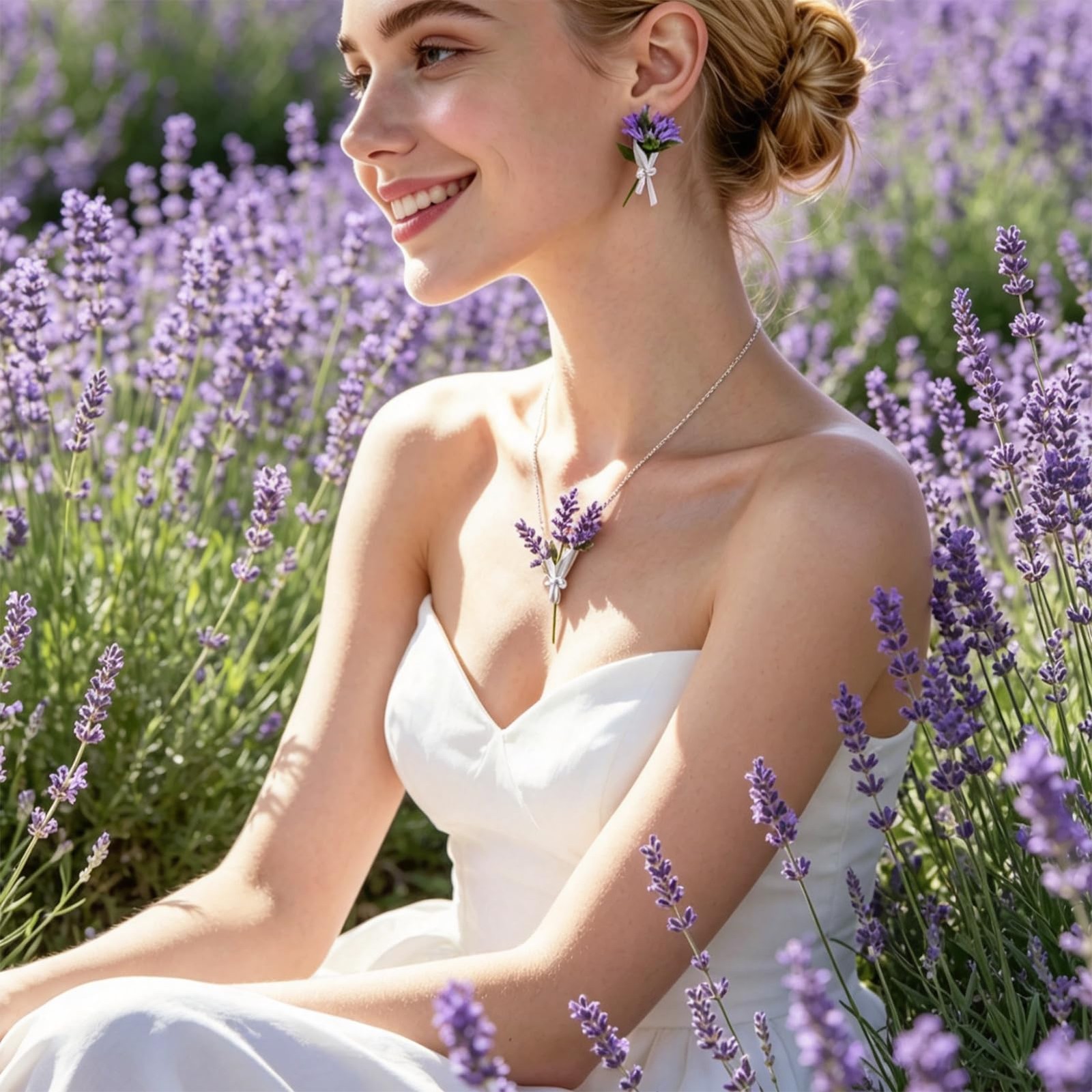 Diy flower bouquet necklace,Wearable flowers necklaces,Vase chain for insert …