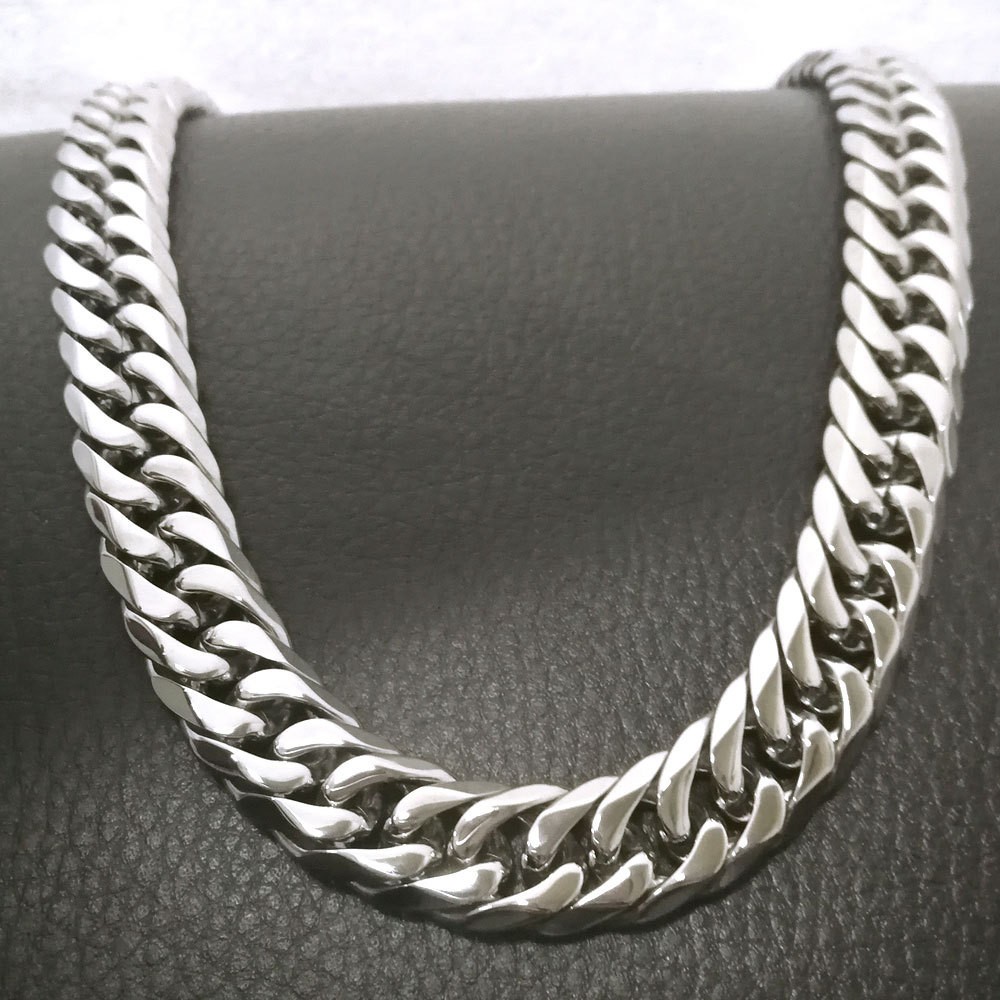 30” Large Stainless Steel 15mm Solid Cuban Curb Chain Mens Necklace For Father