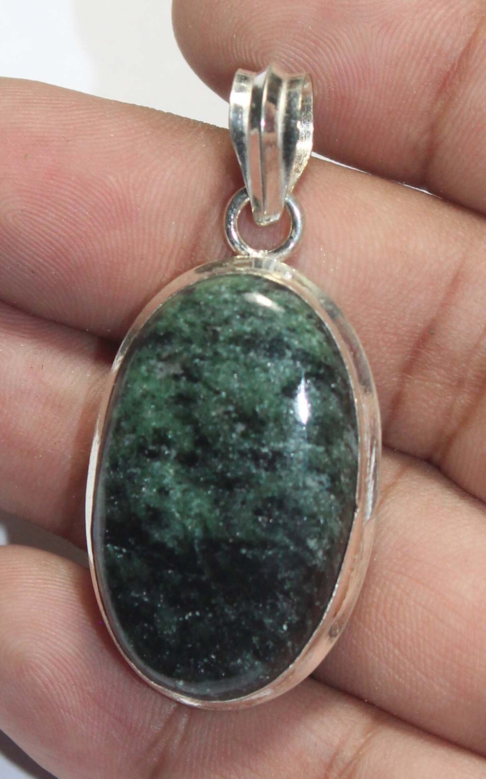 Ruby Zoisite Oval Shape Handmade Gemstone Pendant Jewelry Pendent Size 1.5 Inch