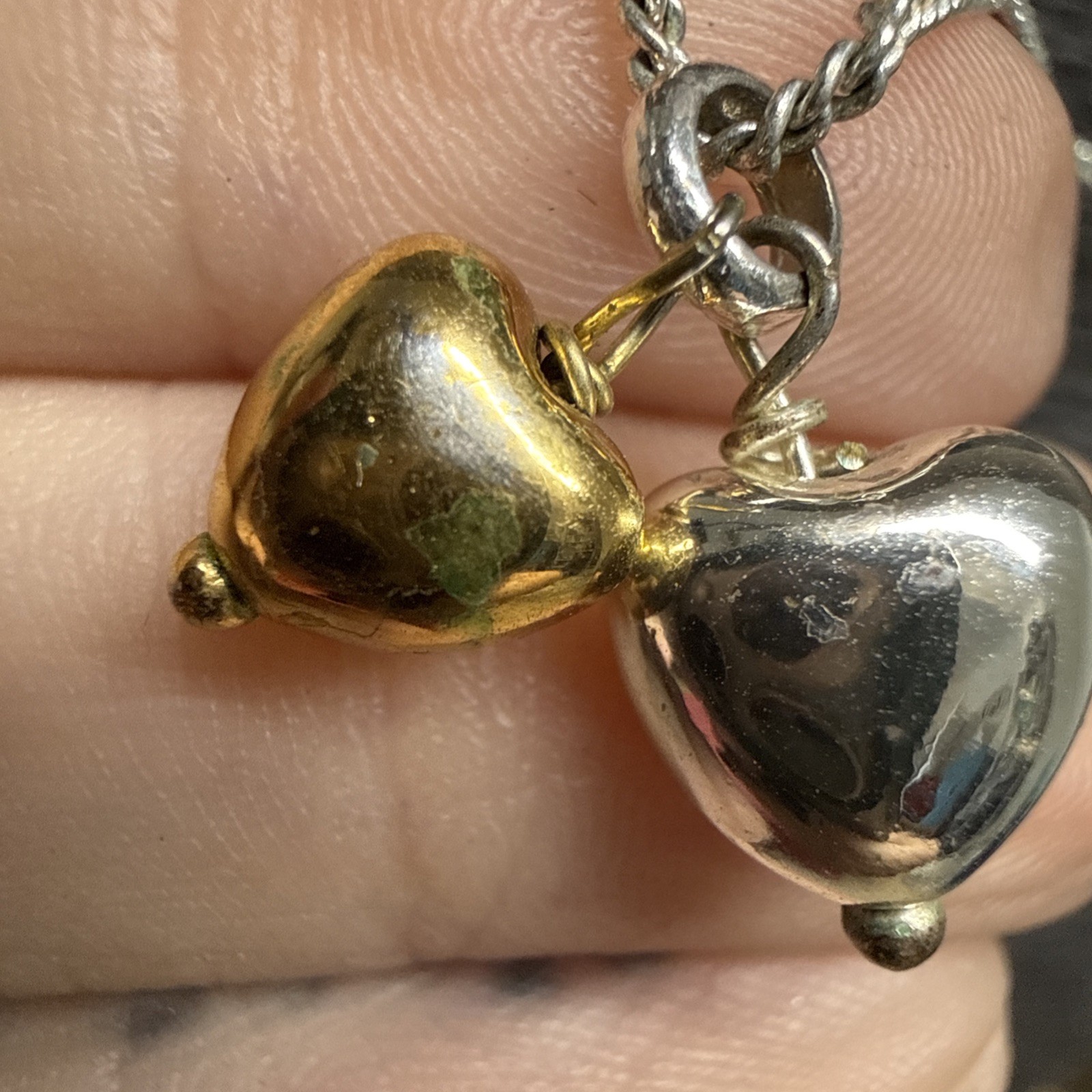 JOMA JEWELLERY Triple Heart Pendant Necklace Silver/Gold Plated 46cm Love Pretty