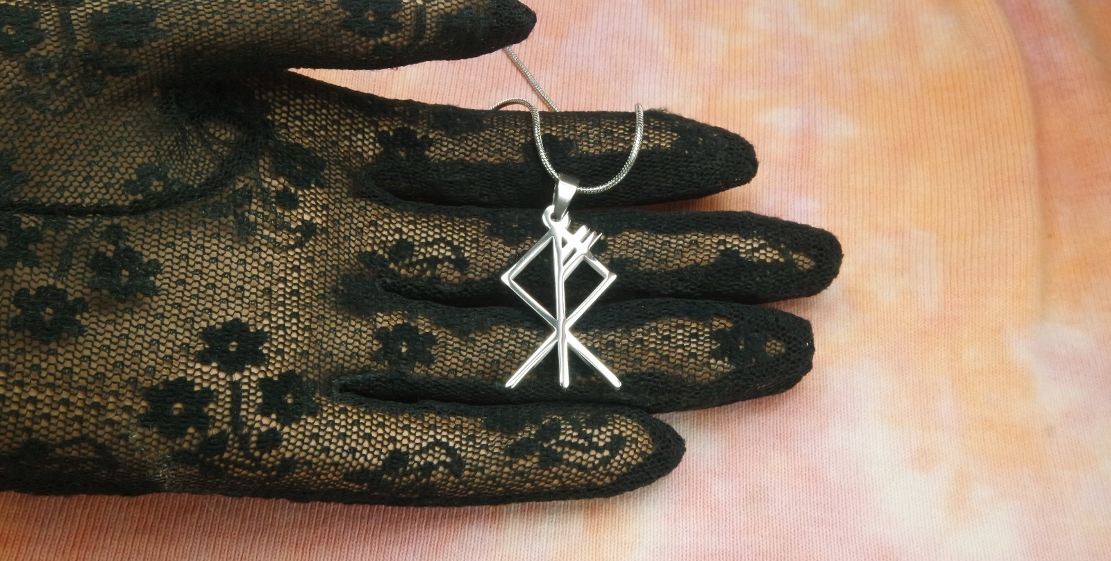 Wolf Rune Necklace, 304 Stainless Steel Waterproof Charm & Chain or Earrings