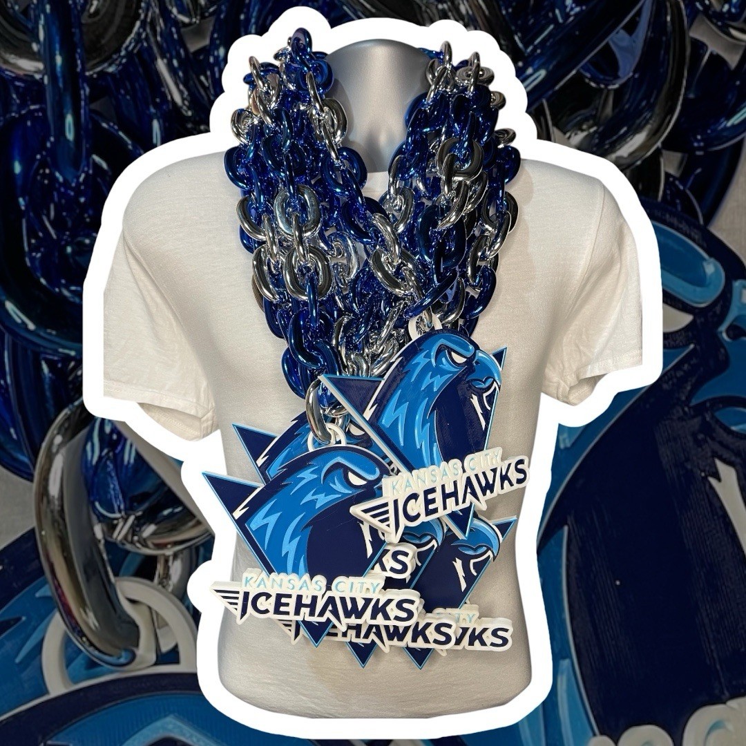 Custom Sports Team Fan Chain School Logo Necklace Pendant MVP Oversized Turnover