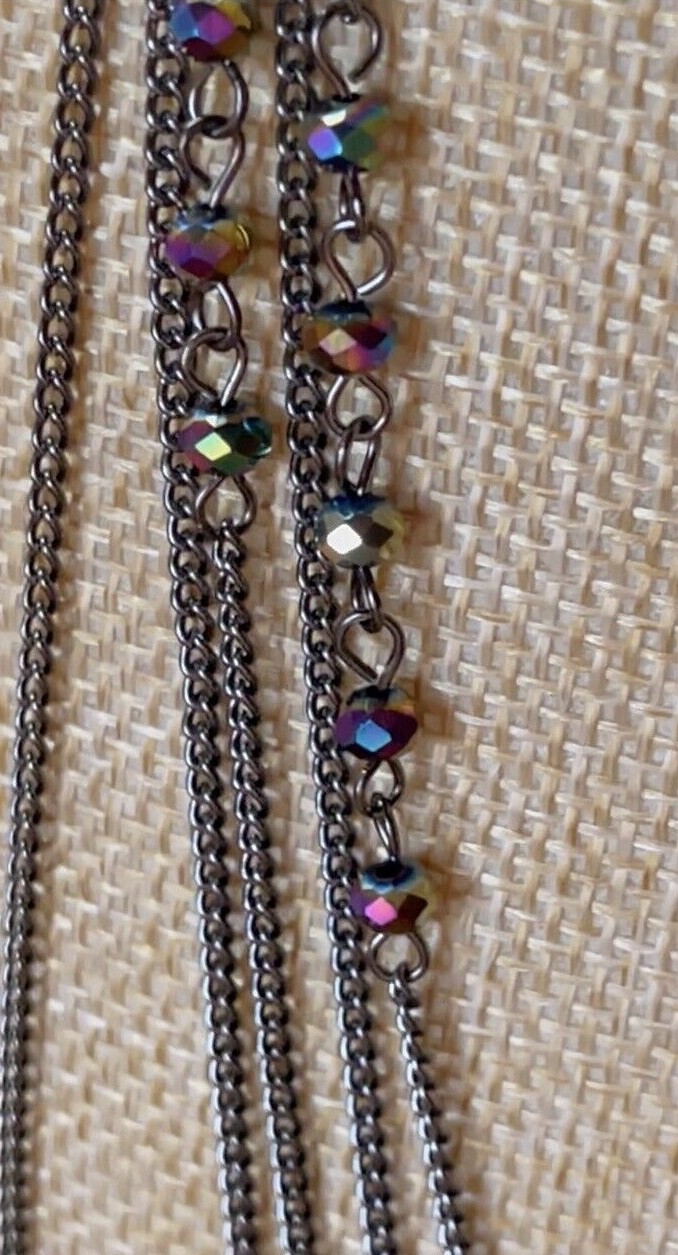 Paparazzi🌈Glitter Go Getter 🔥 OIL SPILL🔥Necklace Set🌈 VHTF 🔥 WOW