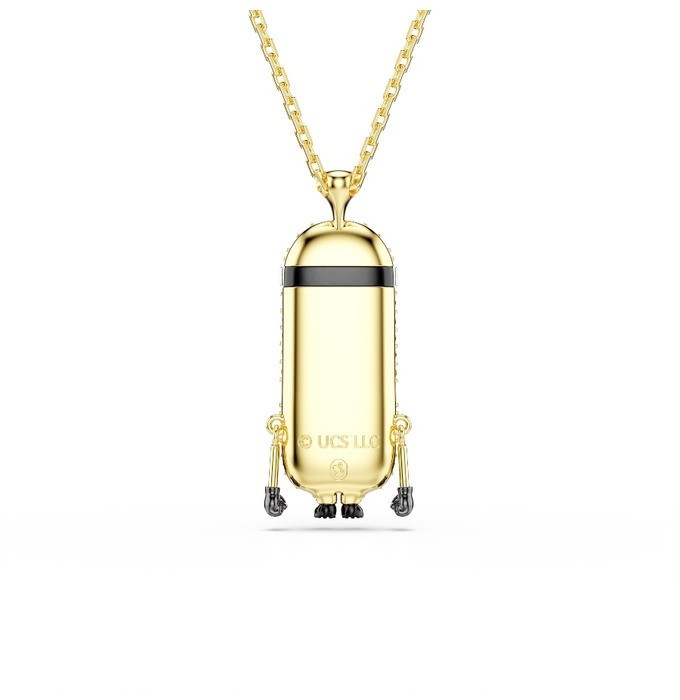 Swarovski Minions Kevin pendant, Pavé, Multicolored, Gold-tone plated 5743384