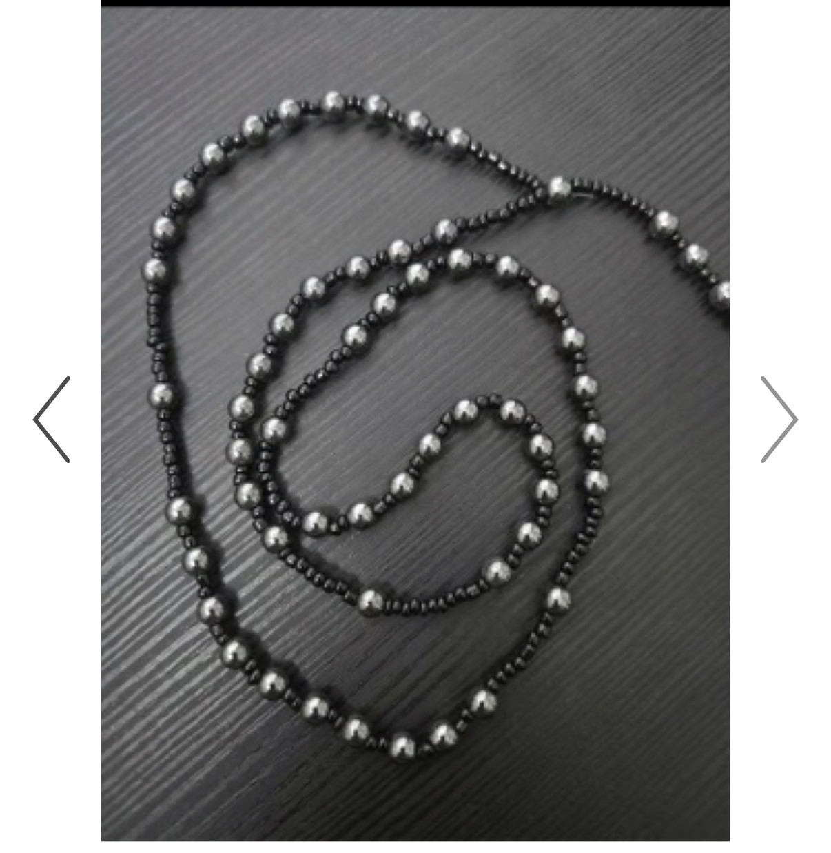 NEW Ghost the Band Long Rosary style Necklace silver