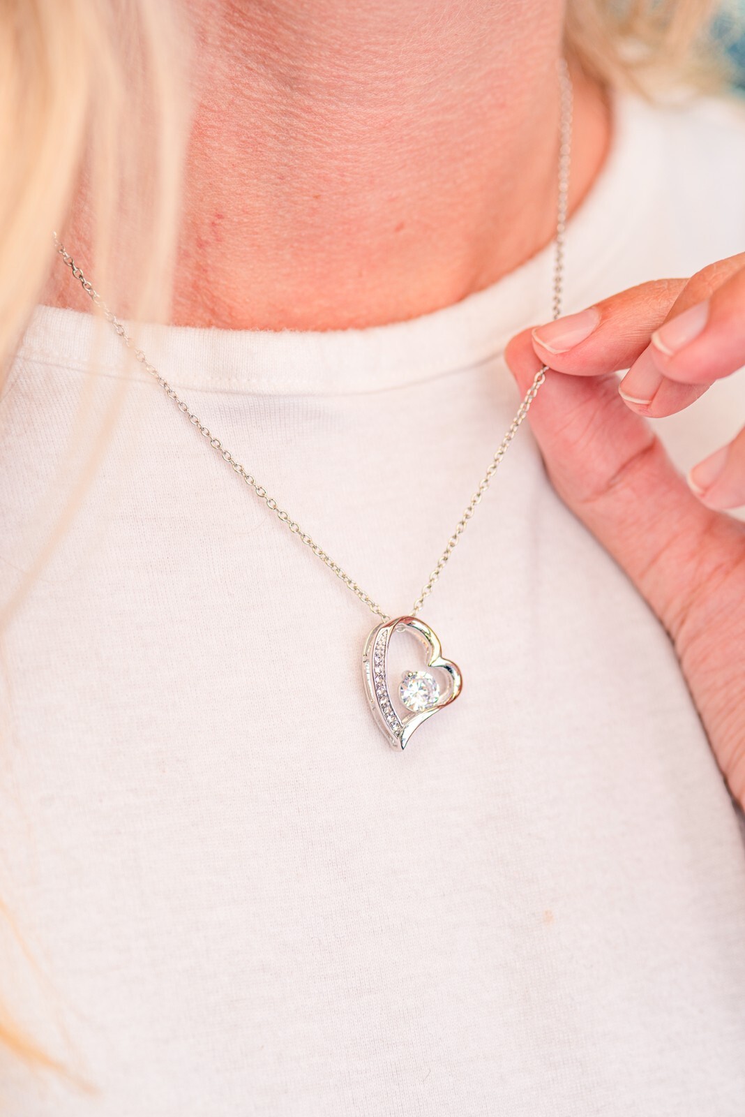 To My Bonus Daughter Forever Love Necklace, Bonus Daughter Jewelry Gift