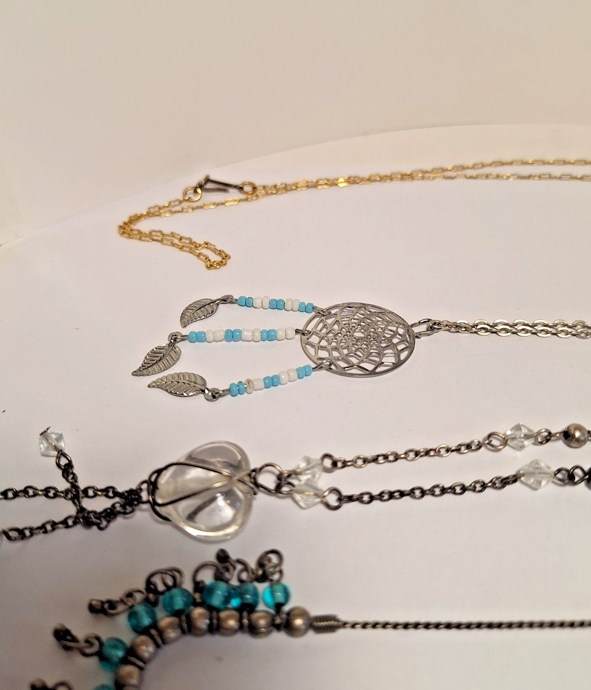 Lot of 5 Unbranded Wearable Fashion Jewelry Necklaces