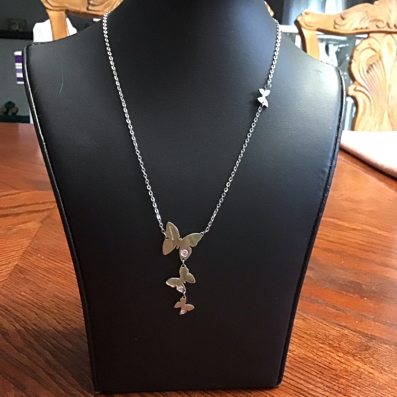 NOMINATION Brand S. Steel Made In Italy Butterfly Necklace