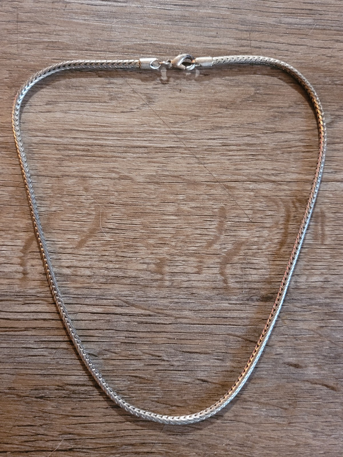 Silver Tone Snake Chain Necklace Unisex Men’s Women’s Fashion Jewelry Gift