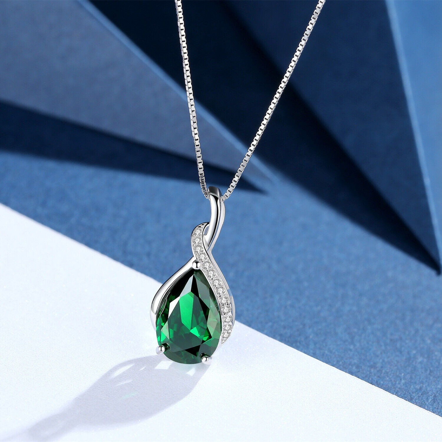 Lab Created Emerald Charm Handmade Charm Gemstone Charm