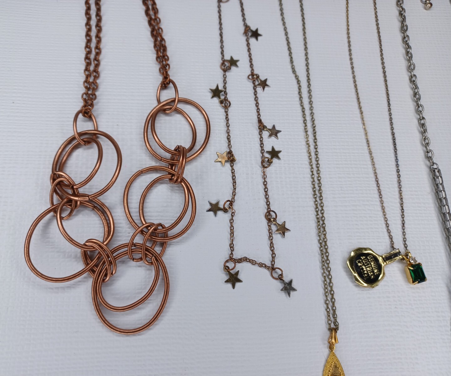 Necklace Lot Of 12 Necklaces Various Lengths Multicolor