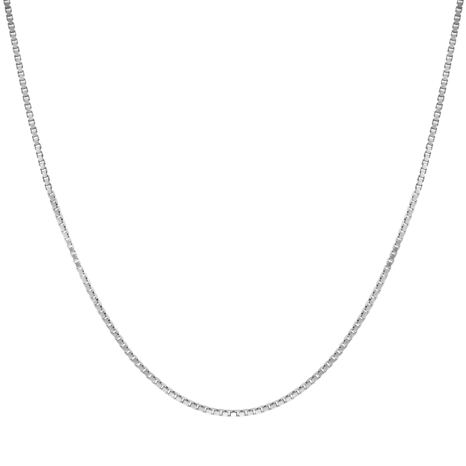 Sterling Silver Chain Necklace for Women – 1mm Tarnish Resistant, Italian Made,