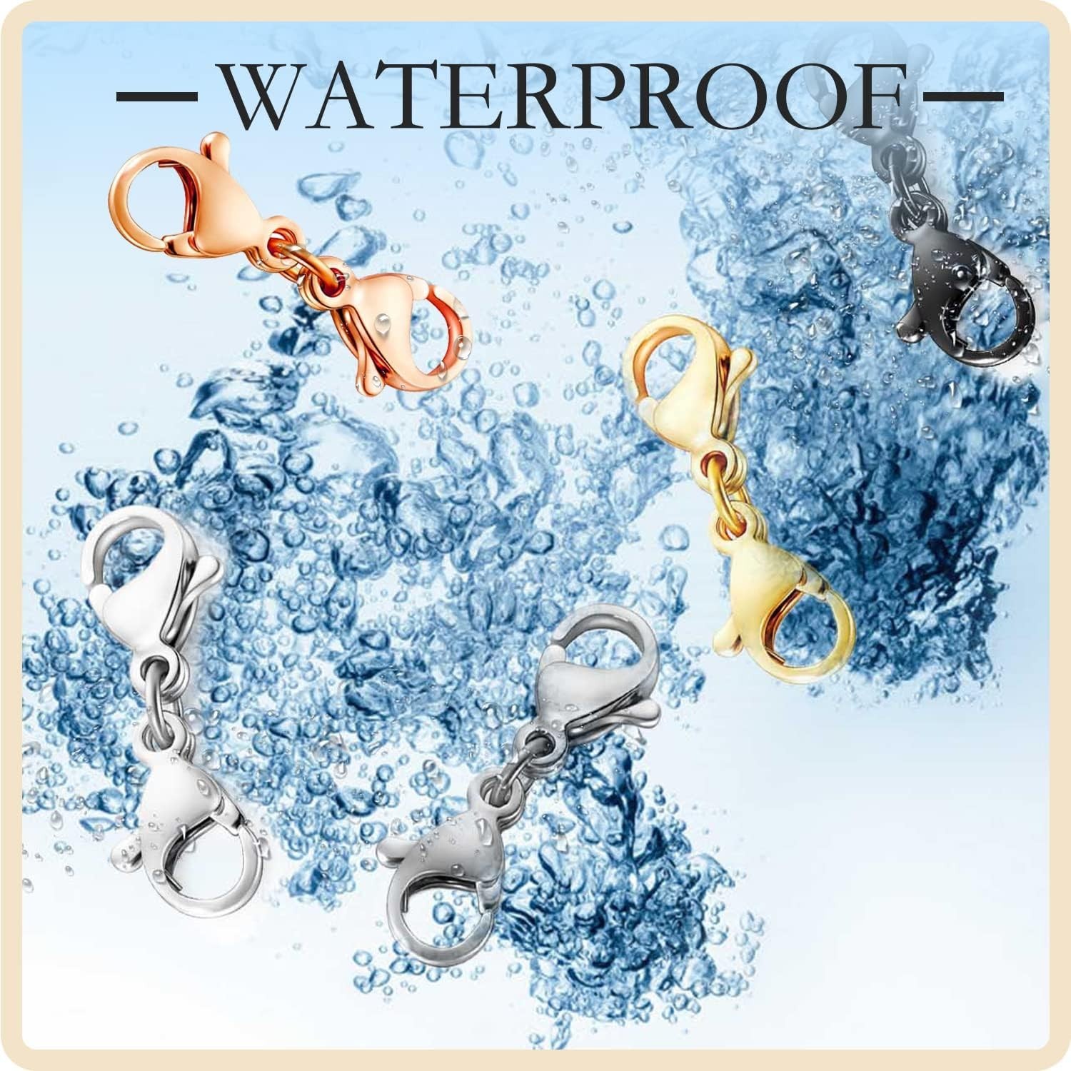 10 Pack Double Lobster Clasps – Exquisite Necklace Extenders in Gold & Silver