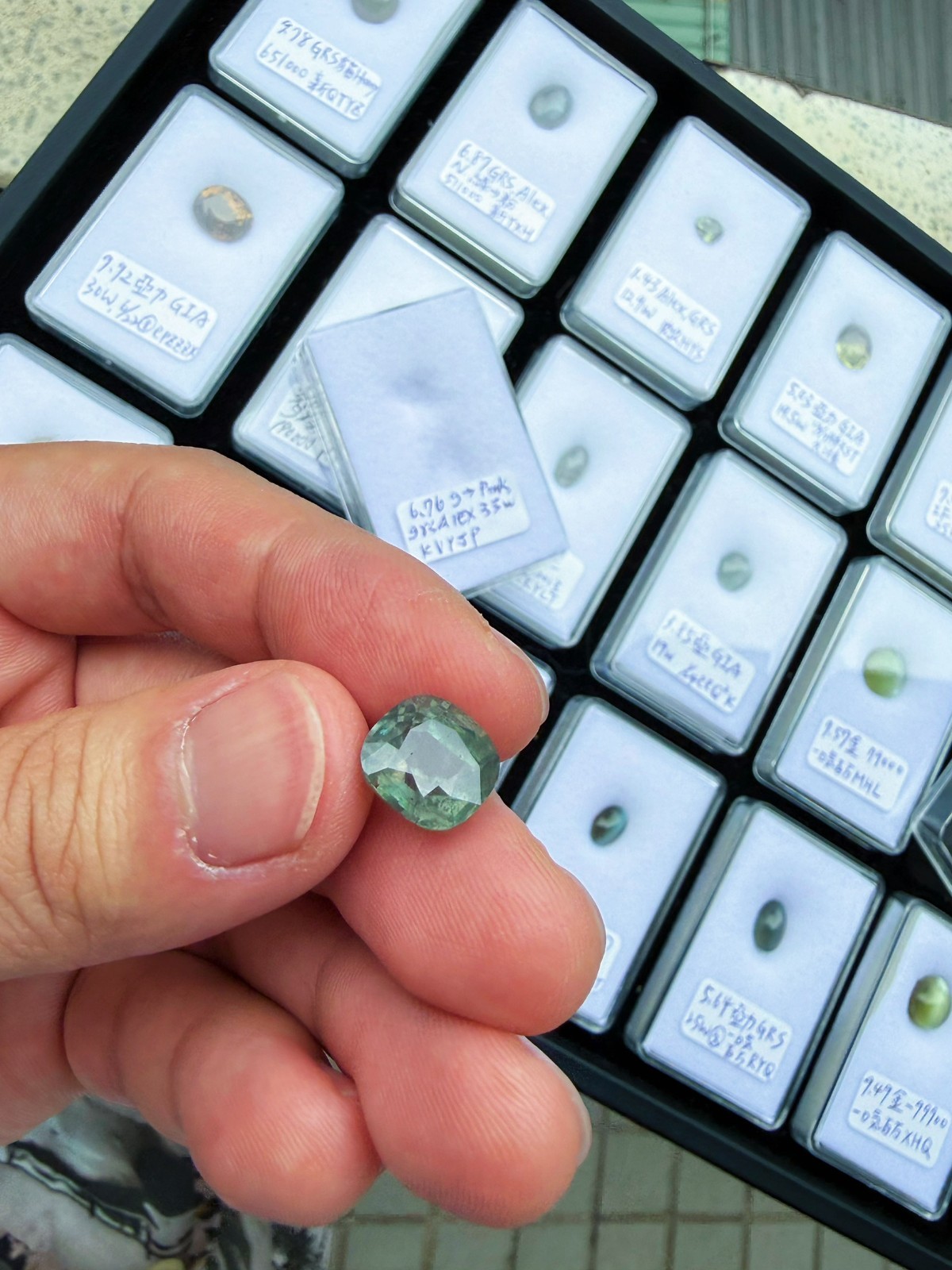 [jerseychou] Natural alexandrite 6.76 ct , GRS