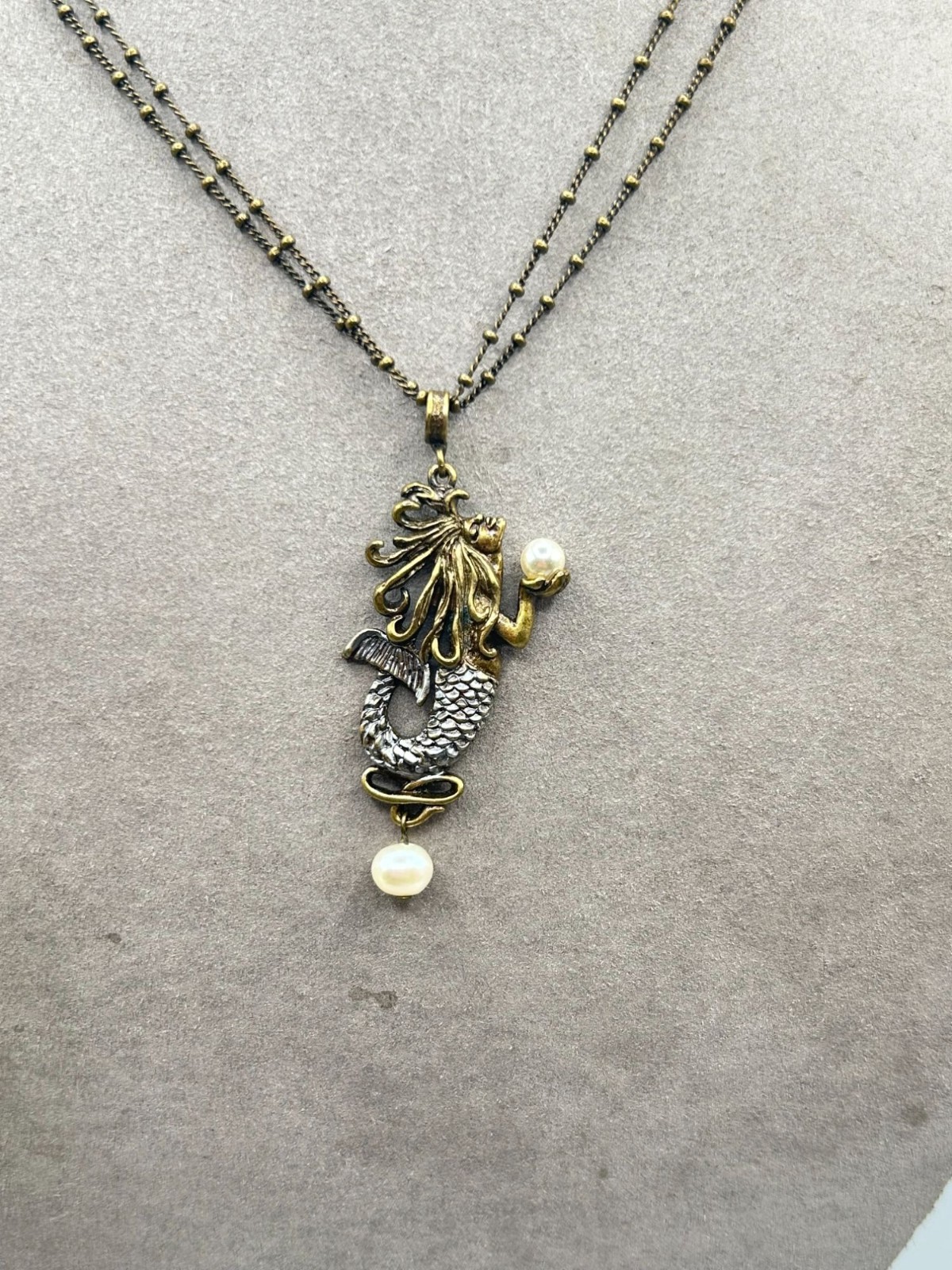 SWEET ROMANCE Mermaid Necklace Vintage Whimsical Free Spirit Made In USA