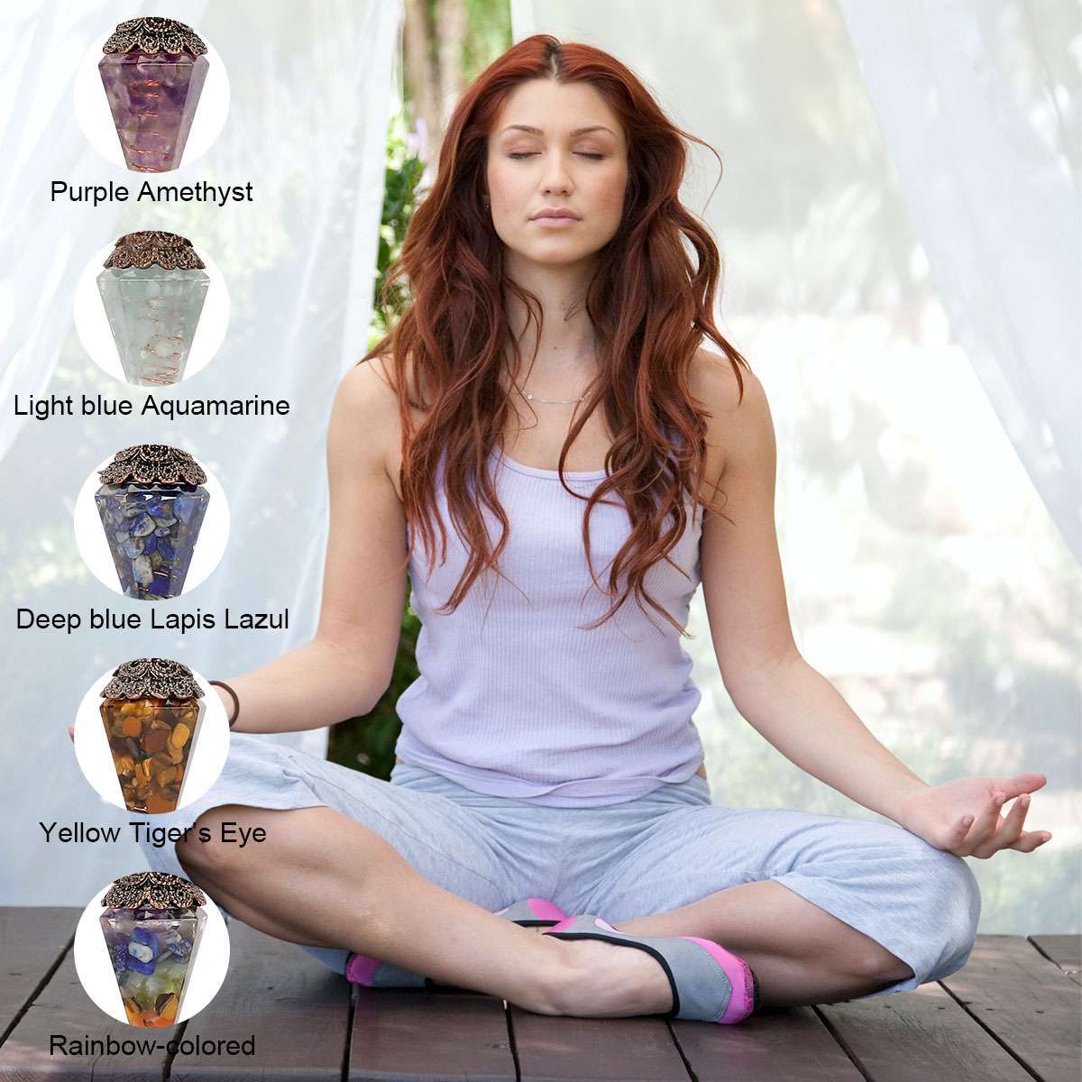Natural Quartz Crystal Pendulum Healing Chips Stone Reiki Chakra Chain Pendan